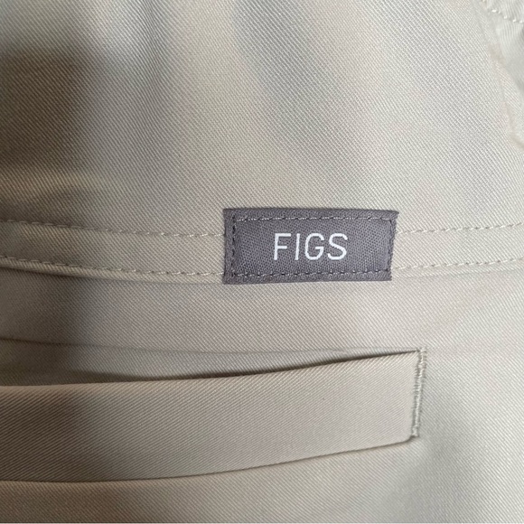 Figs Axim Cargo Scrub Pants in Slate Gray with Neon Yellow Drawstring 5XLR - Picture 7 of 13